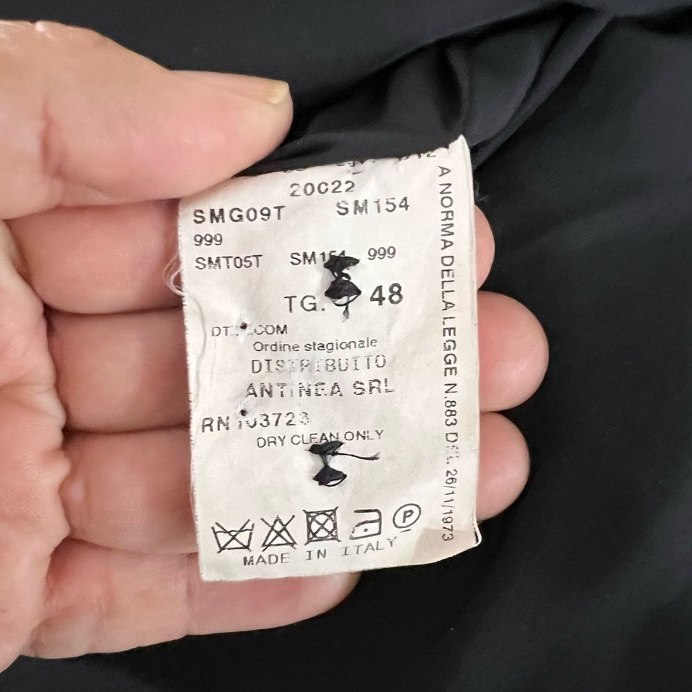 Armani Collezioni Structured Black Pinstripe Blac… - image 11